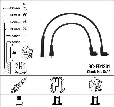NGK 5402 Ignition Cable Kit